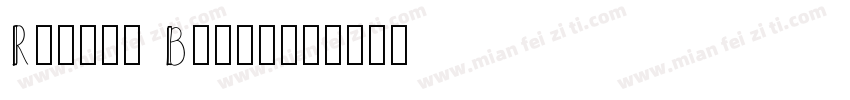 Ruston Block字体转换